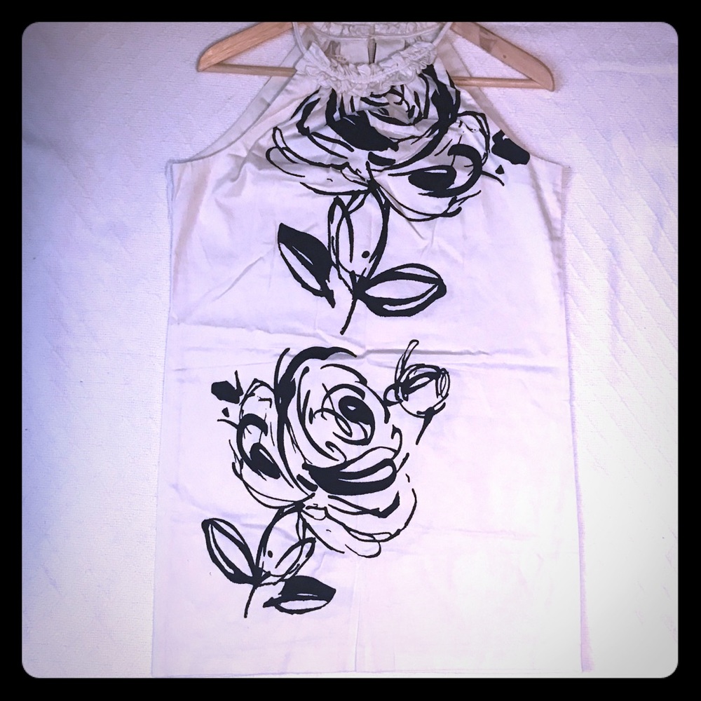 London Times Petite mini dress black and white